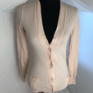J Crew merino wool oatmeal button cardigan